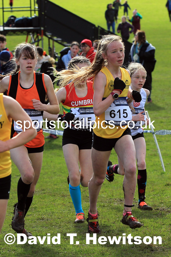 Girls Under-13s 2022 CAU Inter Counties Cross Country, Prestwold Hall, Loughborough.  Photo: David T. Hewitson/Sports for All Pics
